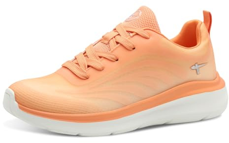 Tamaris Comfort Damen Sneaker flach Sportlich Vegan, Orange (Orange), 41 EU