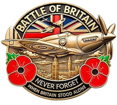 Euyehn Elegantes Abzeichen | Britain Badge Metall Pins | Emblem Brosche Metall Anstecknadel | Souvenir Dekoration Andenken für Opa, Vater Soldaten, Refer to, Metall, Unisex