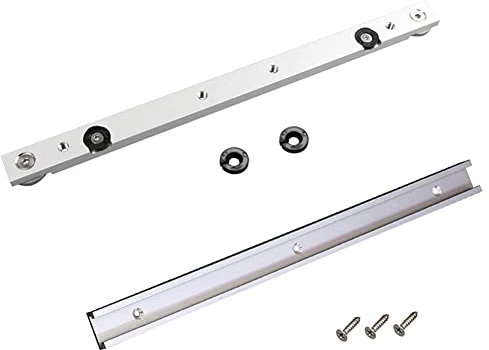 ZDSFSD 1 juego de rieles en T de aleación de aluminio con ranura para inglete y barra de inglete, barra deslizante, sierra de mesa, barra de inglete, herramientas de carpintería