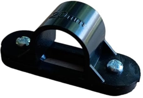 20MM Plastic PVC Conduit Saddles Black - Pack of 5