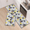 Fecialy Juego de 2 Alfombras de Cocina con Soporte de Silicona Antideslizante, Lavables y Absorbentes para Cocina, Comedor, Entrada, 40x60cm + 40x120cm