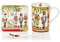 Premier Dekorationen Keramik-Nussknacker-Weihnachts-Trio-Tasse, Untersetzer und Löffel, festliche Feiertagsdekoration, Geschenk-Set in Box