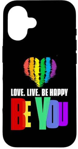 Pride Phone Case Damen Herren LGBTQ Regenbogen Handyhülle Hülle für iPhone 16