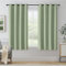 Beauoop Blackout Curtains for Bedroom Green Curtains 54 Drop Herringbone Textured Eyelet Curtain for Living Room Thermal Insulated Noise Reducing Window Curtain Drapes 2 Panels