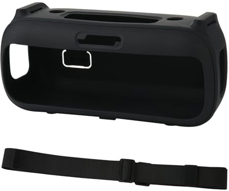 XBERSTAR Speaker Protective Cover for Bose SoundLink Max Speaker Silicone Case Cover Travel Carrying Cover with Shoulder Strap (Black)