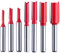 SPEEDWOX 7Pcs Straight Cut Router Bits Set 1/4 Shank Straight Router Bit Woodworking Slotting Routers Bits 1/8,5/32,3/16,1/4,5/16,3/8,1/2 Cutting Diameter Trimming Cutter for Woodworking