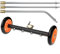 Brosse rotative pour nettoyeur haute pression - Solution pour les besoins de nettoyage rapide (roues jaunes)