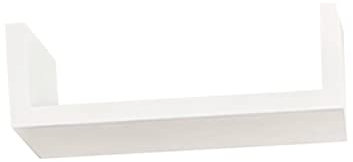 KAILIKETIY Wandregal U Form aus Holz für Bücher und DVDs Einfach zu Montieren Design Platzsparend für Wohnzimmer und Büro