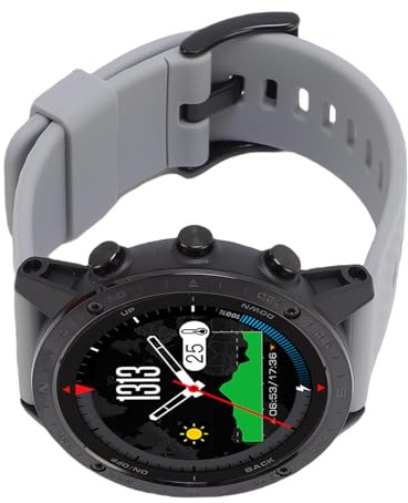 Smartwatch da Uomo con Schermo da 1,3 Pollici Orologio Sportivo per Nuoto, Immersioni e Corsa Design Leggero in Lega Ti con Rilevamento della profondità in Tempo Reale (BLACK)