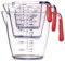 Colourworks CWMJUGSETRED KitchenCraft 3 Piece Measuring Jug Set - Red,18 x 10.4 x 16 cm