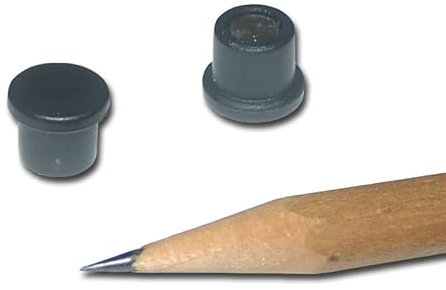 20 Neodym Pinnwand Magnete Ø10x8 mm - schwarz