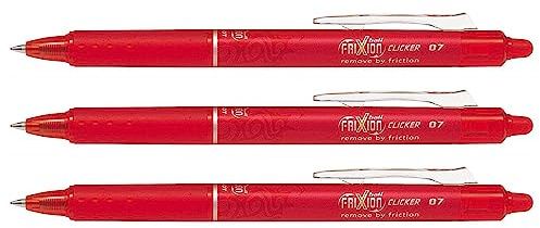 PILOT PEN Tintenroller Frixion Ball Clicker rot 0,7mm