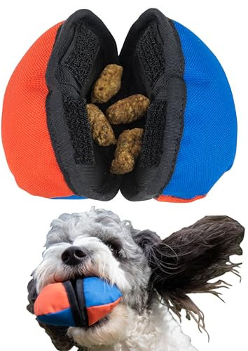 Tug-E-Nuff The Clam | Compact Dog Treat Dispenser Toy with Clever Opening Mechanism | Ideal for Interactive Dog Training | Pocket-friendly and Size 4.5 inches