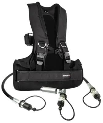 MAGICFX CO2 Back Pack Complete Set (incl. bottle to hose connector, hose 1.25m) (Licht Bühne & Disco)