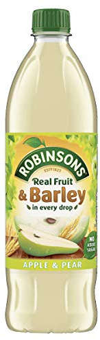 Robinsons Fruit and Barley Real Fruit Squash, Low Calorie. Apple and Pear, 1 Litre, 20 Servings
