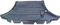 REZAW PLAST 150117 Cache moteur Compartiment moteur & inférieur Cache sous moteur Cache de protection sous moteur