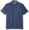 Van Heusen Men's Air Tropical Short Sleeve Button Down Poly Rayon Shirt, Print Blue Monday, S