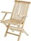 Ploß Outdoor furniture Milford Klappstuhl mit Armlehnen, Eco Teak Natur, 55 x 60 x 90 cm