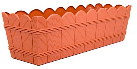 POKM Toolsmarket GmbH Balkonkasten Blumenkasten ohne Untersetzer Elba 55 cm Terrakotta