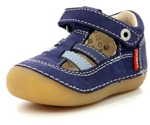 Kickers Sushy, Salomés Garçon, Bleu Tricolore, 26