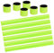URAQT Reflektorbänder, 12PCS Schnapparmbänder Klatscharmband Sicherheitsband Reflektierend, Reflexband für Kinder, Erwachsene, Jungen und Mädchen im Set zum Fahrrad Fahren, Laufen oder Joggen