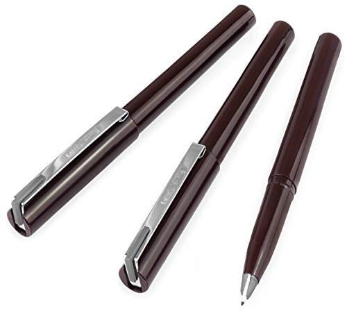 Pentel JM20 Stylo Disposable Fountain Pen – Grey Ink - Pack of 3