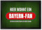 trendaffe - Hier wohnt EIN Bayern-Fan Fußmatte mit Rasen Motiv Fußball Bayern Tor Verein