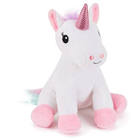 Zappi Co Kinder Kuschelweiches Plüschtier - Perfekte kuschelige Spielgefährten für Kinder Geburtstage und besondere Anlässe(12-15cm) (Einhorn)