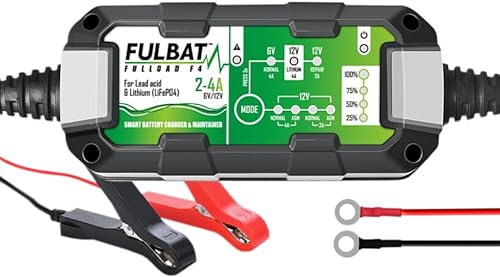 Fulbat Chargeur batterie fulload f4-6v - 12v 4a (pour batterie de 1.2 a 120 ah)