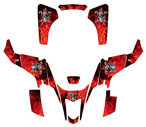 MXP Graphics 3M Custom LTZ400 ATV Grafik-Aufkleber-Set für Suzuki LTZ400 LTZ 400 2003 2004 2005 2006 2007 2008