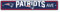 NFL – New England Patriots Team Color Straßenschild Dekor 10,2 cm x 61 cm Leicht
