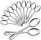 HaWare Esslöffel 12 Stück, Edelstahl Suppenlöffel Tafellöffel Set, 20cm Gehämmerter Löffel, Elegantes & Modernes Menülöffel Set für Zuhause/Restaurant/Party, Hochglanzpoliert & Spülmaschinenfest