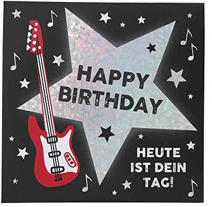 Depesche 0011694-017 Pop-up Glückwunschkarte zum Geburtstag Klappkarte mit Musik, Lichtelementen und einem originellen Spruch, Geburtstagskarte inkl. Umschlag, Format 15,5 x 15,5 cm