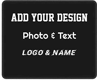 Personalised Photo Mouse Pad Custom Gaming Mouse Mat with Picture/Text Printed, Customised Made Mouse Pad Birthday Gifts with Your Own Design, Non-Slip Rubber Base Pad for PC Laptop Computer Desk