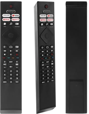 Nouvelle HR45B-GJ01 Télécommande Remplacer pour Philips 4K Ultra HD LED TV 50PUS8106/12 55PUS8106/12 43PUS7406/12 43PUS7906/12 50PUS7906/12 43PUS7956/12 50PUS7956/12 - Aucun Réglage Requis