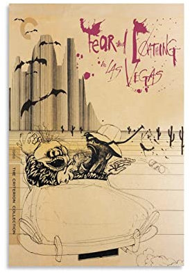 Filmposter mit Aufschrift Fear And Loathing in Las Vegas, Wandkunst, Gemälde, Leinwanddrucke, Deko-Poster, Kunstwerke, 20 x 30 cm