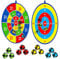 Jesitai 25.5 Inches Spiele Für Kinder Doppelseitige Dartscheibe, Outdoor Wurfspiel,Garten Spielzeug,Geeignet Für 3 4 5 6 7 8 9 10 11 12 jährige Jungen und Mädchen Geschenk(65cm)