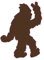 WickedGoodz Bigfoot Peace Magnet – Sasquatch Magnetischer Autoaufkleber