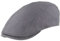 Breiter Herren Schiebermütze Flatcap Schirmmütze Leinen Innenfutter (as3, Numeric, Numeric_58, Rauchblau)