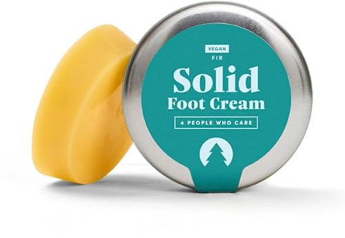 4peoplewhocare Vegane Bio Fußcreme fest 40g - Veganer Zehenschmaus - Naturkosmetik - Öko Fußpflegecreme mit Sheabutter - Mit frischem Tannenduft (Dose)
