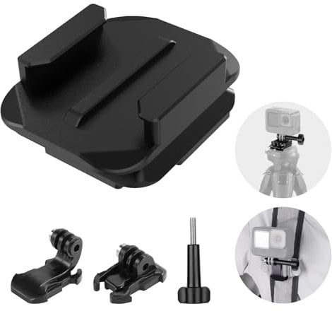 NEEWER Backpack Strap Mount Adapter Kit Compatible with Peak Design Capture Clip V3 GoPro Insta360 AKASO Compatible with DJI Osmo Action Camera Cage, QR Plate Compatible with PD Tripod, QR016