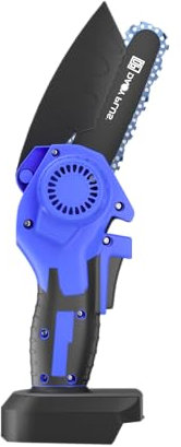 Bare Brushless Mini Chainsaw 4 Inch, Electric Small Handheld Chain Saw with Security Lock for Tree Branches,Courtyard, Household & Garden, Body Only