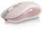 Mouse Wireless Mouse Bluetooth Tri-Mode con 6 Tasti Mouse Portatile Ricaricabile Design Ergonomico 800-1200-1600 DPI per iPad, PC, Computer Notebook Laptop (Rosa)