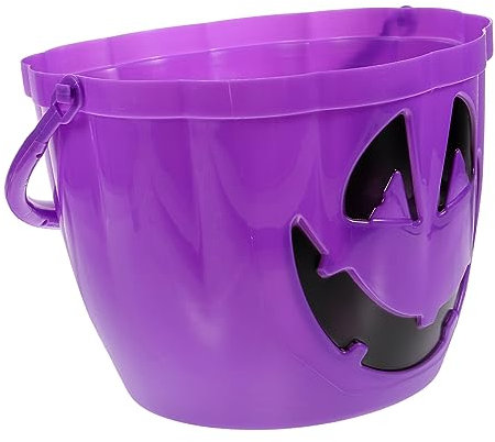 UPKOCH Halloween Glowing Candy Bucket Handgehaltener Kürbis Eimer Für Süßigkeiten Tragbar Für Halloween-feiern Attraktive Farben Und Design
