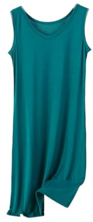 Camisón para Mujer - Camisones De Verano para Mujer, Camisón De Algodón Sin Mangas, Camisón Holgado De Talla Grande para Mujer, Ropa De Dormir Informal para El Hogar