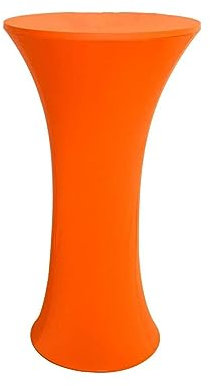 Spandex-Tischdecken, runde Stretch-Tischdecken für Partys, Cocktail-Tischdecken, Dehnbare Tischdecken, Cocktail-Stretch-Tischdecke (Orange, 80 x 110 cm)