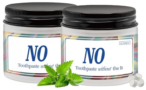 Bisienya Noss Toothpaste Tablets, Chewable Toothpaste Tablets,Nobs Toothpaste,Hydroxyapatite Toothpaste,Natural Toothpaste Tablets,Easy to Carry,Fluoride-Free Formula,Suitable for Travel(1PCS)