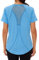 Wayleb Sportive Maglietta da Donna con Girocollo Manica Corta Sport Magliette Women Maglietta Estiva T Shirt Casual Top Sportivo per Palestra Corsa Yoga Trekking Running, Blu L
