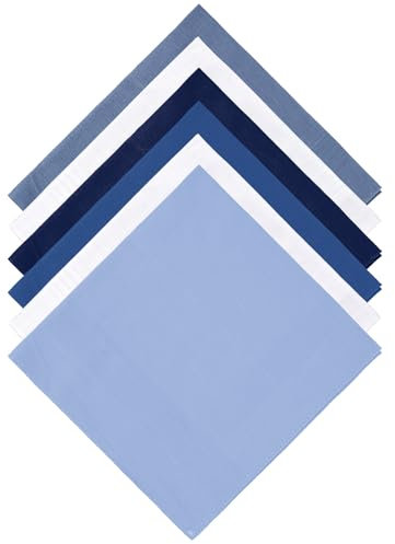 Giantree 6 Stück Stoff Taschentücher Herren, 40 × 40 cm Baumwolle Einstecktuch, Weiche und Wiederverwendbare Herrentaschentücher