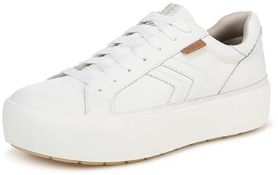 Dr. Scholl's Womens Young and Free Sneaker White Leather 8.5 M